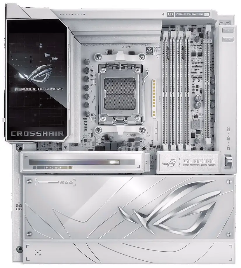 Montaje Placa Base ASUS ROG CROSSHAIR X870E GLACIAL Coslada Informático Coslada - Montaje Placa Base ASUS ROG CROSSHAIR X870E GLACIAL Coslada